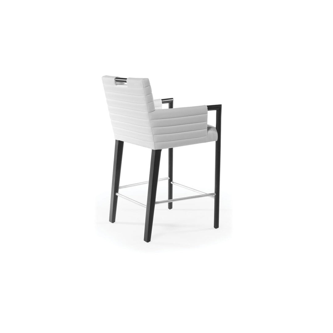 Gosha Bar Stool Quilted Arm with Pull