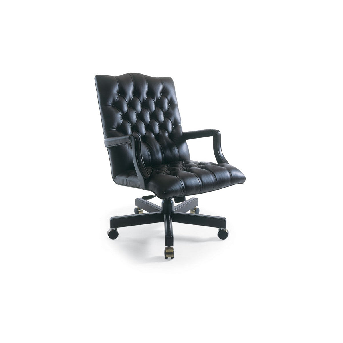 Traditional Danube Swivel Chair Mid Back with Open Arm