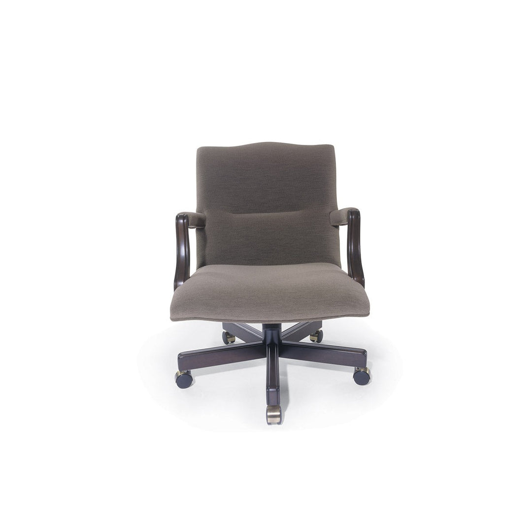 Traditional Danube Swivel Chair Mid Back with Open Arm