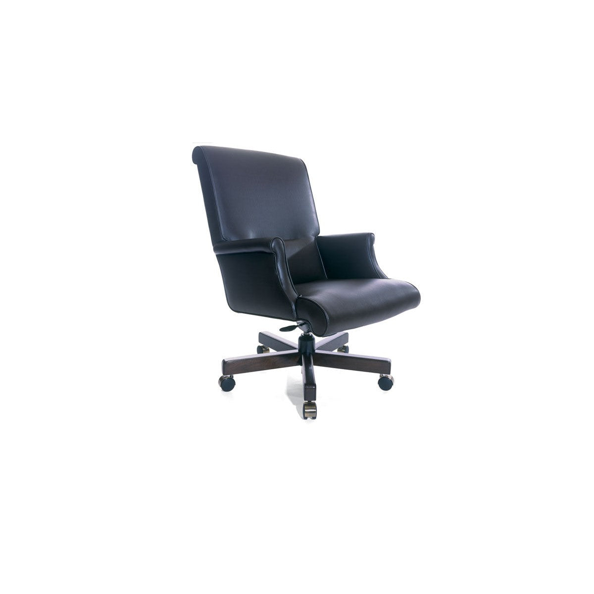 Traditional Vienna Swivel Chair Mid Back with Open Arm