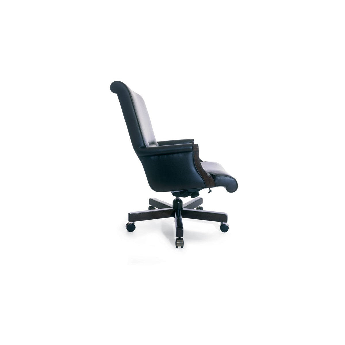 Traditional Vienna Swivel Chair Mid Back with Open Arm