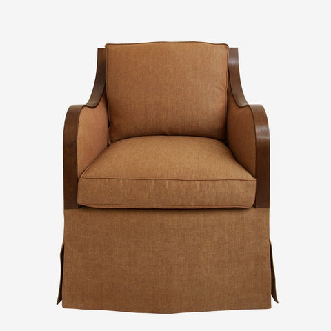 Courbe Skirted Arm Chair