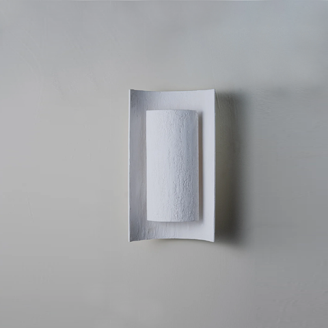 Covex Textured Wall Light - Plaster White
