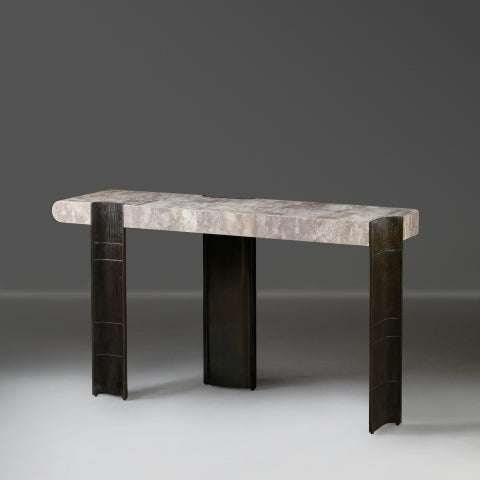 Corteza Console Table - Natural Distress