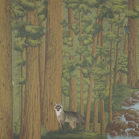 Redwoods -  Roberts Colorway on Brushed Gold Gilded Paper