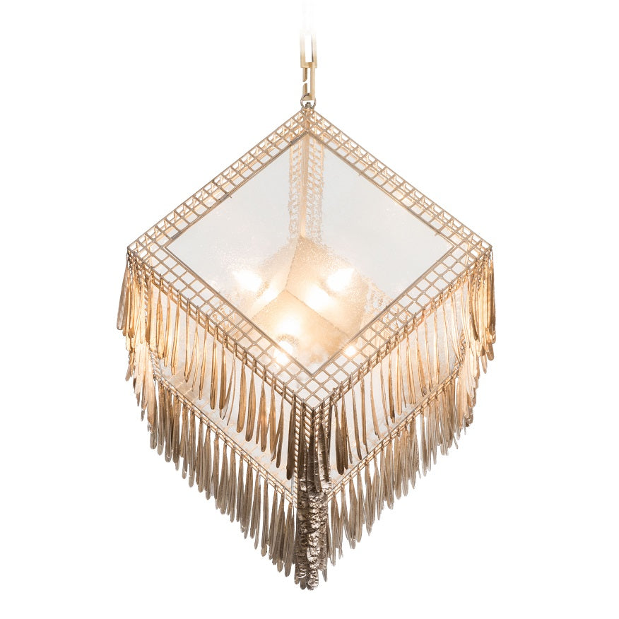 Ice Cube Pendant with Drops