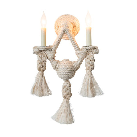 Rope Sconce, Two Light