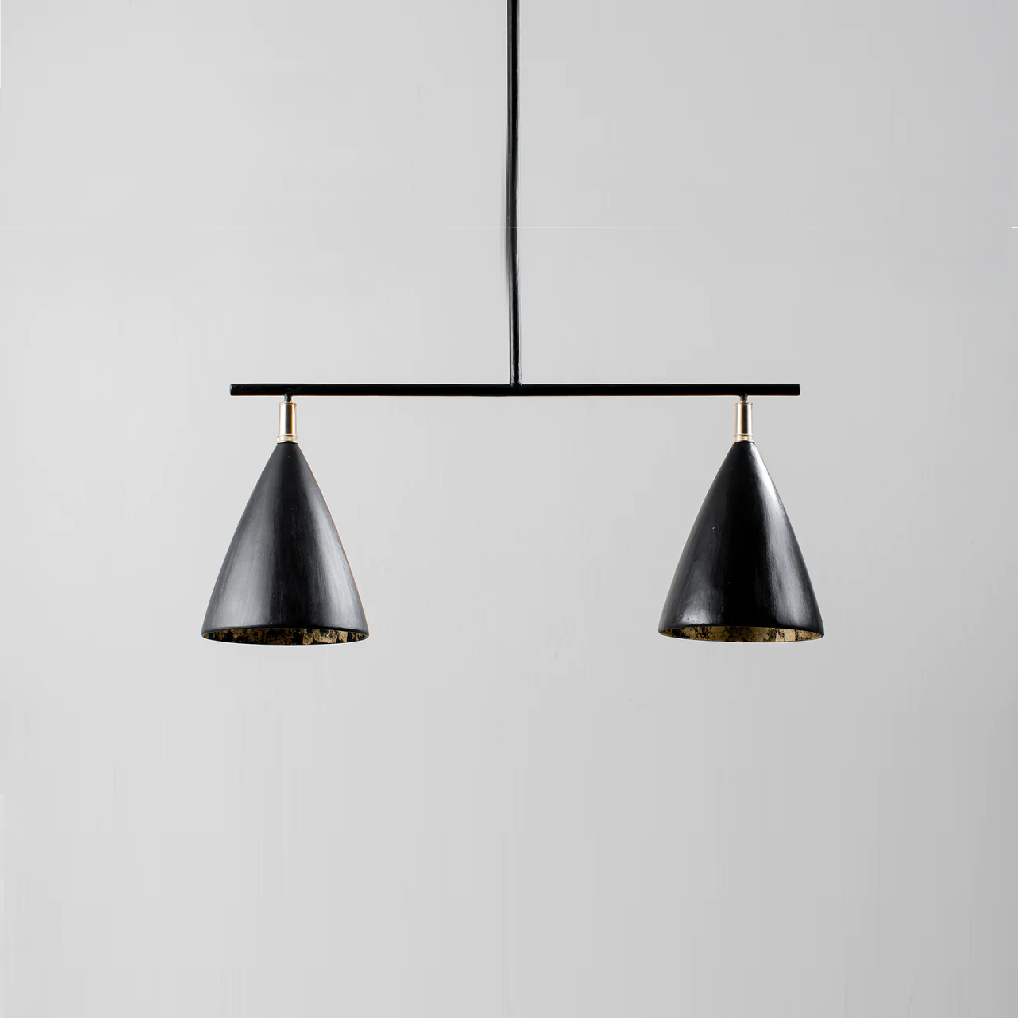 Matilda Ceiling Light Medium - Black with Etched Gold