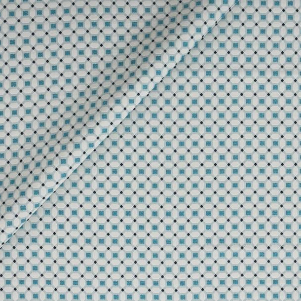 Hopscotch - Turquoise+White
