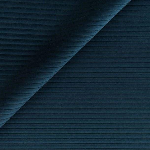 Corded Velvet - Teal Blue