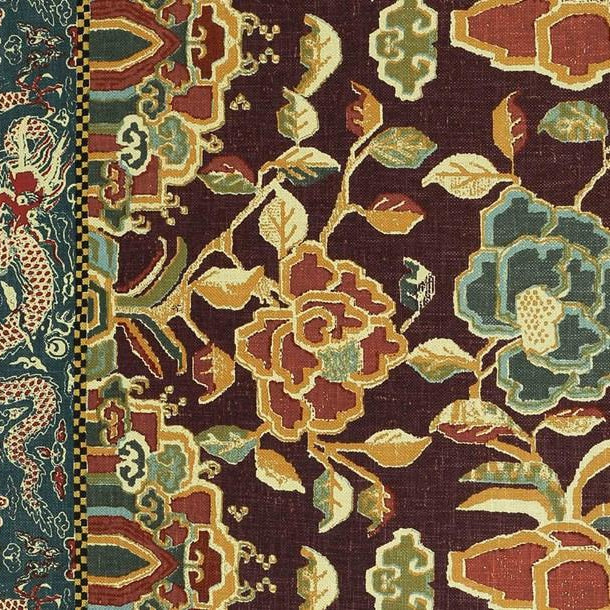 Dragon And Peony - Eggplant