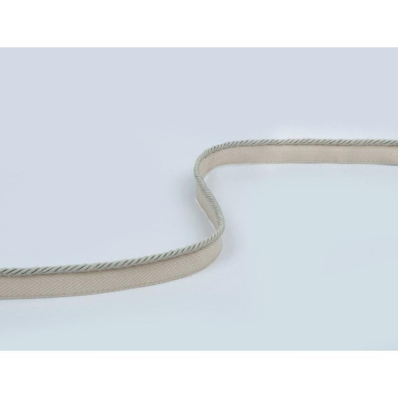 Silk Micro Cord On Tape - Silver Grey