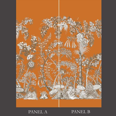 Palampore Panel A&B - Tiger Lily