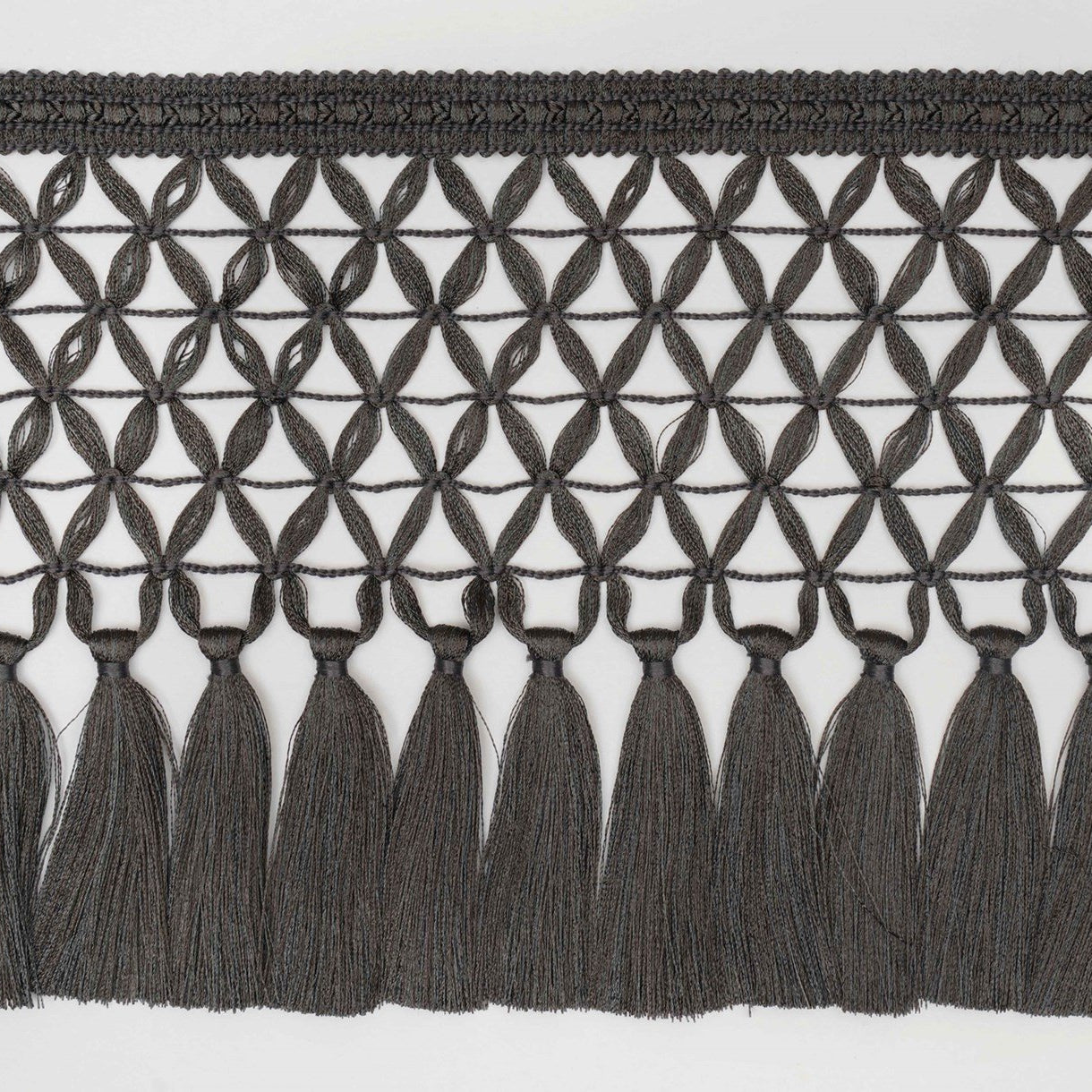 Ornamental Tassel Fringe - Smoke