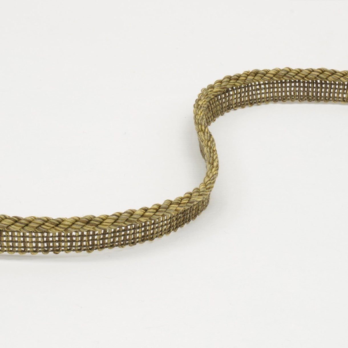 Lan Na Court Linen Cord on Tape - Antique Brass