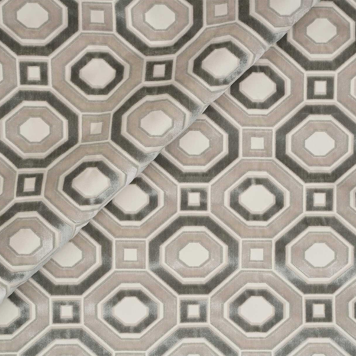 Octavian Velvet - Silver Grey