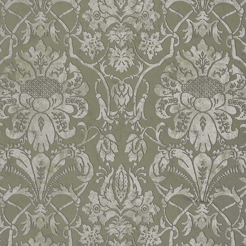 Vintage Damask - Aged Silver