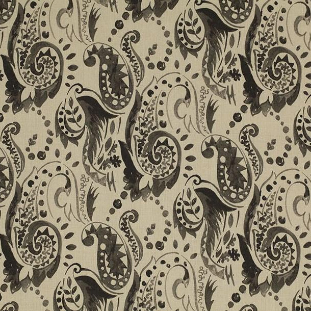 Painted Paisley - Charcoal