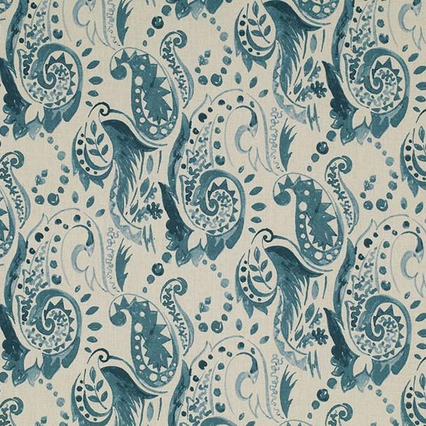 Painted Paisley - Teal