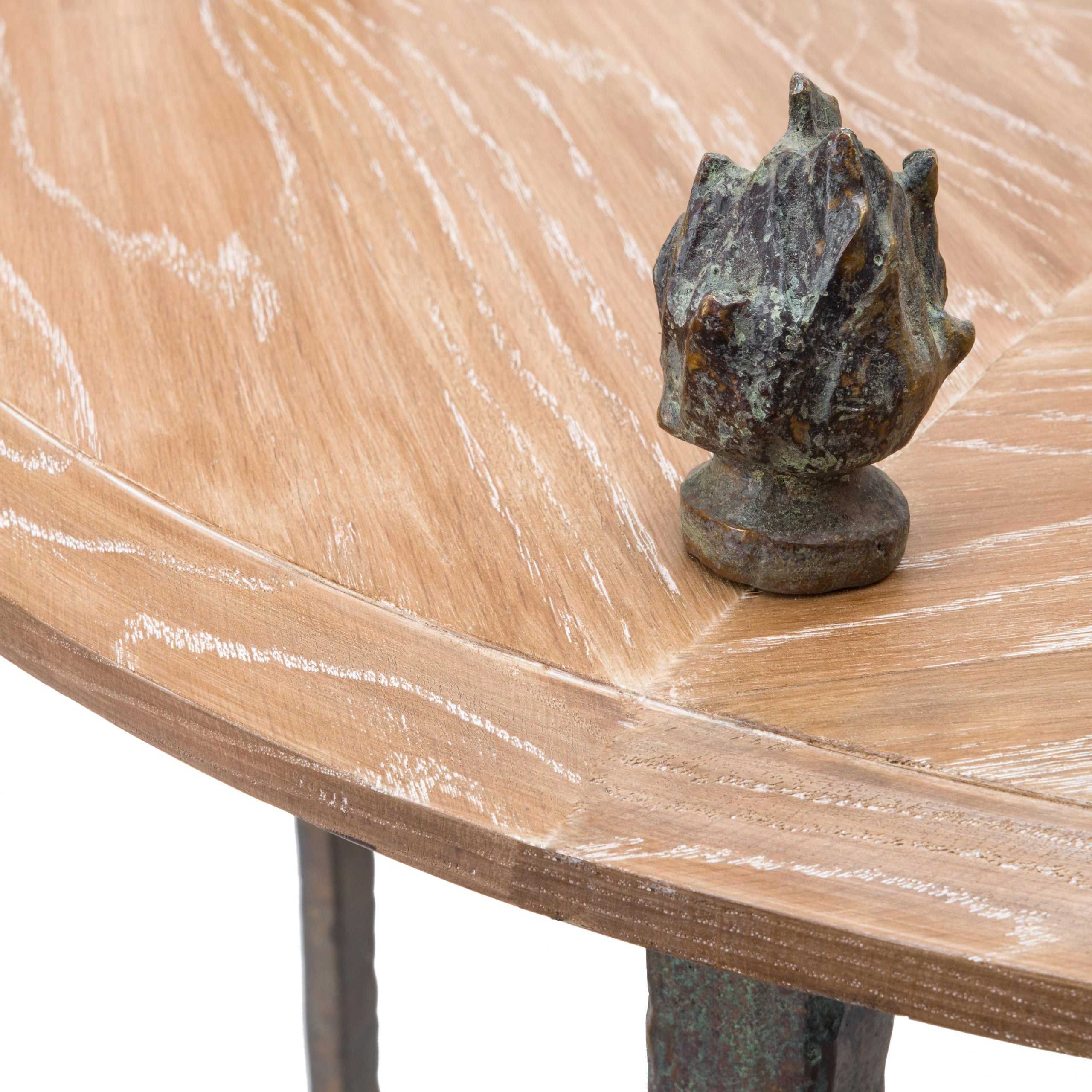 Round Flame End Table