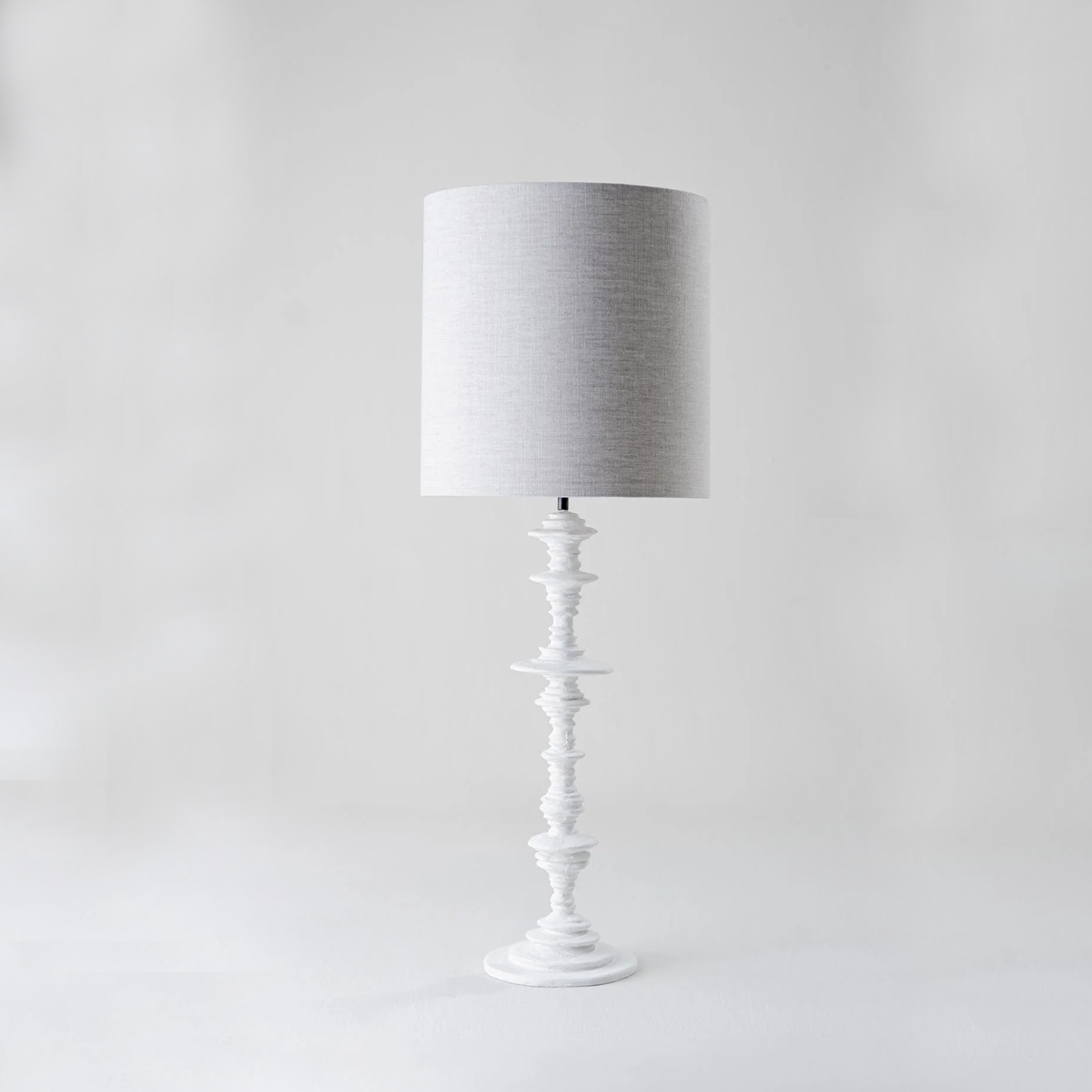 Spin Lamp - Plaster White