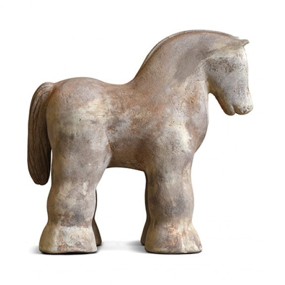 TERRACOTTA HORSE - WHITE WASH